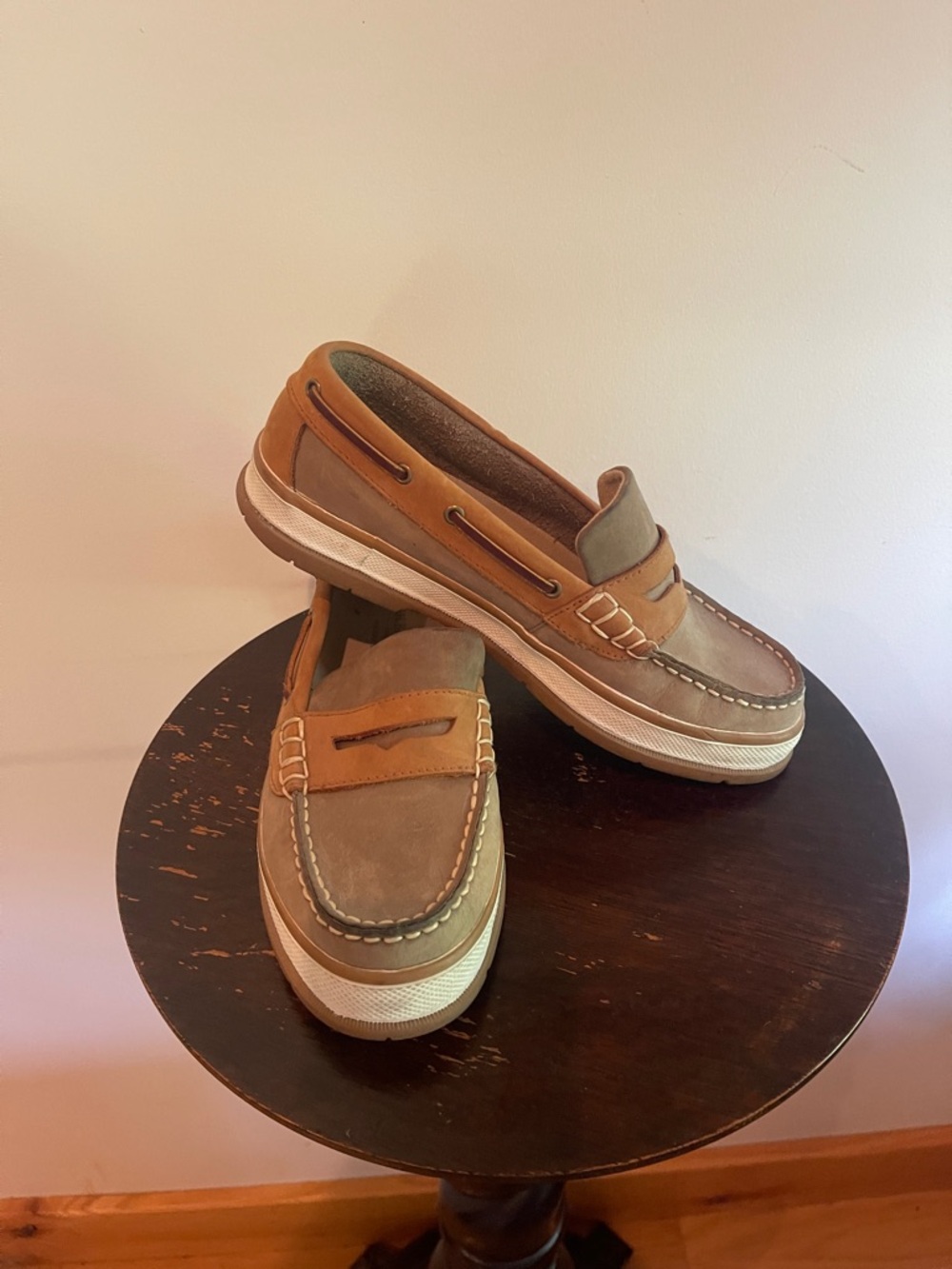 Casual Leather Tan Penny Loafers